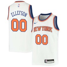 New York Knicks #00 Ray Ellefson Jersey -White