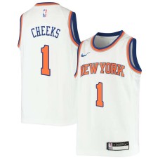 New York Knicks #1 Maurice Cheeks Jersey -White