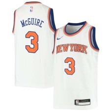 New York Knicks #3 Alfred McGuire Jersey -White