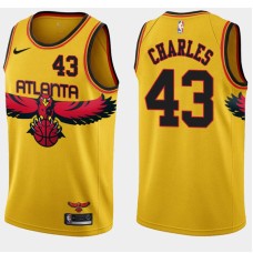 Atlanta Hawks #43 Lorenzo Charles Jersey -Yellow 2021-22 City