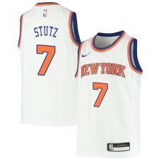 New York Knicks #7 Stan Stutz Jersey -White