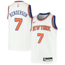 New York Knicks #7 Gerald Henderson Jersey -White