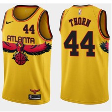 Atlanta Hawks #44 Rod Thorn Jersey -Yellow 2021-22 City