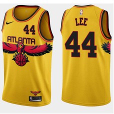 Atlanta Hawks #44 Ron Lee Jersey -Yellow 2021-22 City