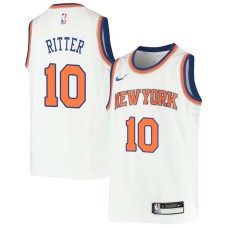 New York Knicks #10 Tex Ritter Jersey -White