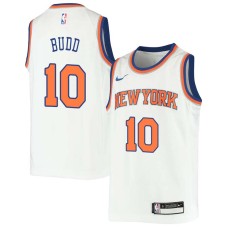 New York Knicks #10 Dave Budd Jersey -White