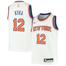 New York Knicks #12 Ray Kuka Jersey -White