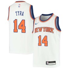 New York Knicks #14 Charlie Tyra Jersey -White