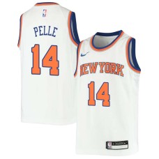 New York Knicks #14 Norvel Pelle Jersey -White