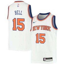 New York Knicks #15 Whitey Bell Jersey -White