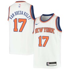 New York Knicks #17 Butch van Breda Kolff Jersey -White