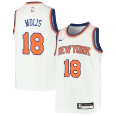 New York Knicks #18 Wayne Molis Jersey -White