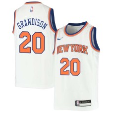 New York Knicks #20 Ron Grandison Jersey -White