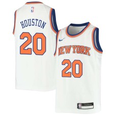 New York Knicks #20 Allan Houston Jersey -White