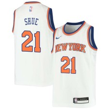 New York Knicks #21 Gene Shue Jersey -White