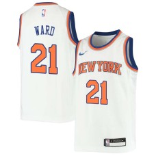 New York Knicks #21 Charlie Ward Jersey -White