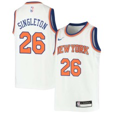 New York Knicks #26 McKinley Singleton Jersey -White