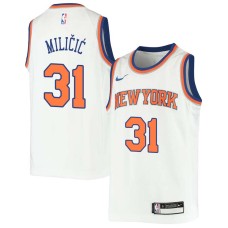 New York Knicks #31 Darko Milicic Jersey -White