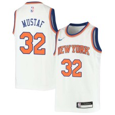 New York Knicks #32 Jerrod Mustaf Jersey -White