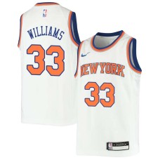 New York Knicks #33 Sly Williams Jersey -White