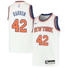 New York Knicks #42 Earl Barron Jersey -White