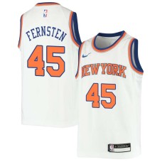 New York Knicks #45 Eric Fernsten Jersey -White