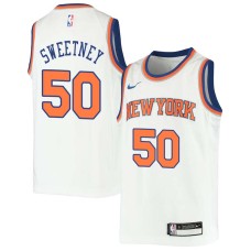 New York Knicks #50 Mike Sweetney Jersey -White