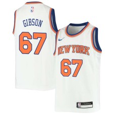 New York Knicks #67 Taj Gibson Jersey -White