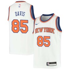 New York Knicks #85 Baron Davis Jersey -White