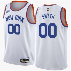 New York Knicks #00 Joe Smyth Jersey -White Classic