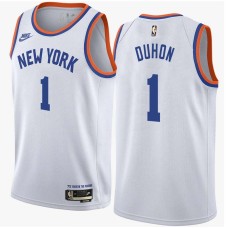 New York Knicks #1 Chris Duhon Jersey -White Classic