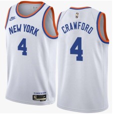 New York Knicks #4 Freddie Crawford Jersey -White Classic