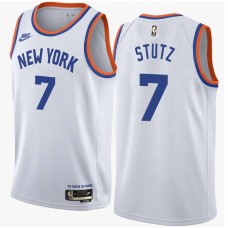 New York Knicks #7 Stan Stutz Jersey -White Classic