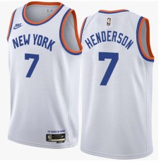 New York Knicks #7 Gerald Henderson Jersey -White Classic