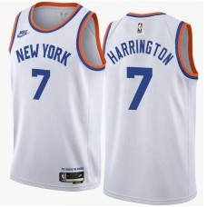 New York Knicks #7 Al Harrington Jersey -White Classic