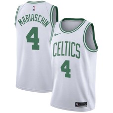 Boston Celtics #4 Saul Mariaschin Jersey -White