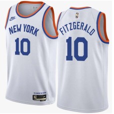 New York Knicks #10 Bob Fitzgerald Jersey -White Classic