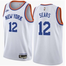 New York Knicks #12 Kenny Sears Jersey -White Classic