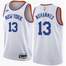 New York Knicks #13 Nazr Mohammed Jersey -White Classic