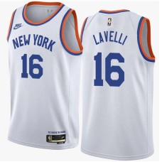 New York Knicks #16 Tony Lavelli Jersey -White Classic