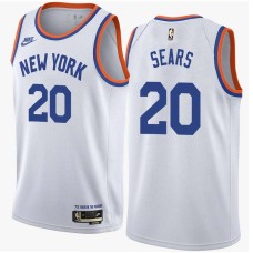 New York Knicks #20 Kenny Sears Jersey -White Classic