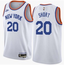 New York Knicks #20 Gene Short Jersey -White Classic