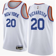 New York Knicks #20 Micheal Ray Richardson Jersey -White Classic