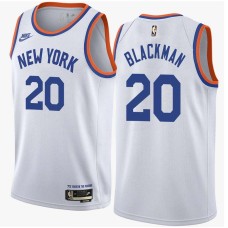 New York Knicks #20 Rolando Blackman Jersey -White Classic