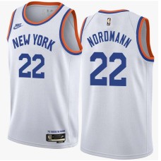 New York Knicks #22 Bevo Nordmann Jersey -White Classic