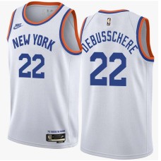 New York Knicks #22 Dave DeBusschere Jersey -White Classic