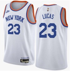 New York Knicks #23 Maurice Lucas Jersey -White Classic