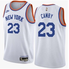 New York Knicks #23 Marcus Camby Jersey -White Classic