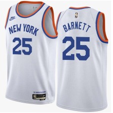 New York Knicks #25 Jim Barnett Jersey -White Classic