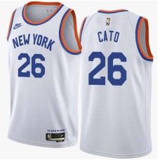 New York Knicks #26 Kelvin Cato Jersey -White Classic